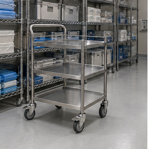 Laparoscopy Trolley represented in Laparoscopy Preparation